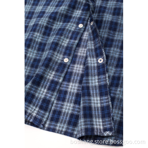 Flannel Plus Size Long Sleeve Casual Plaid Blouse
